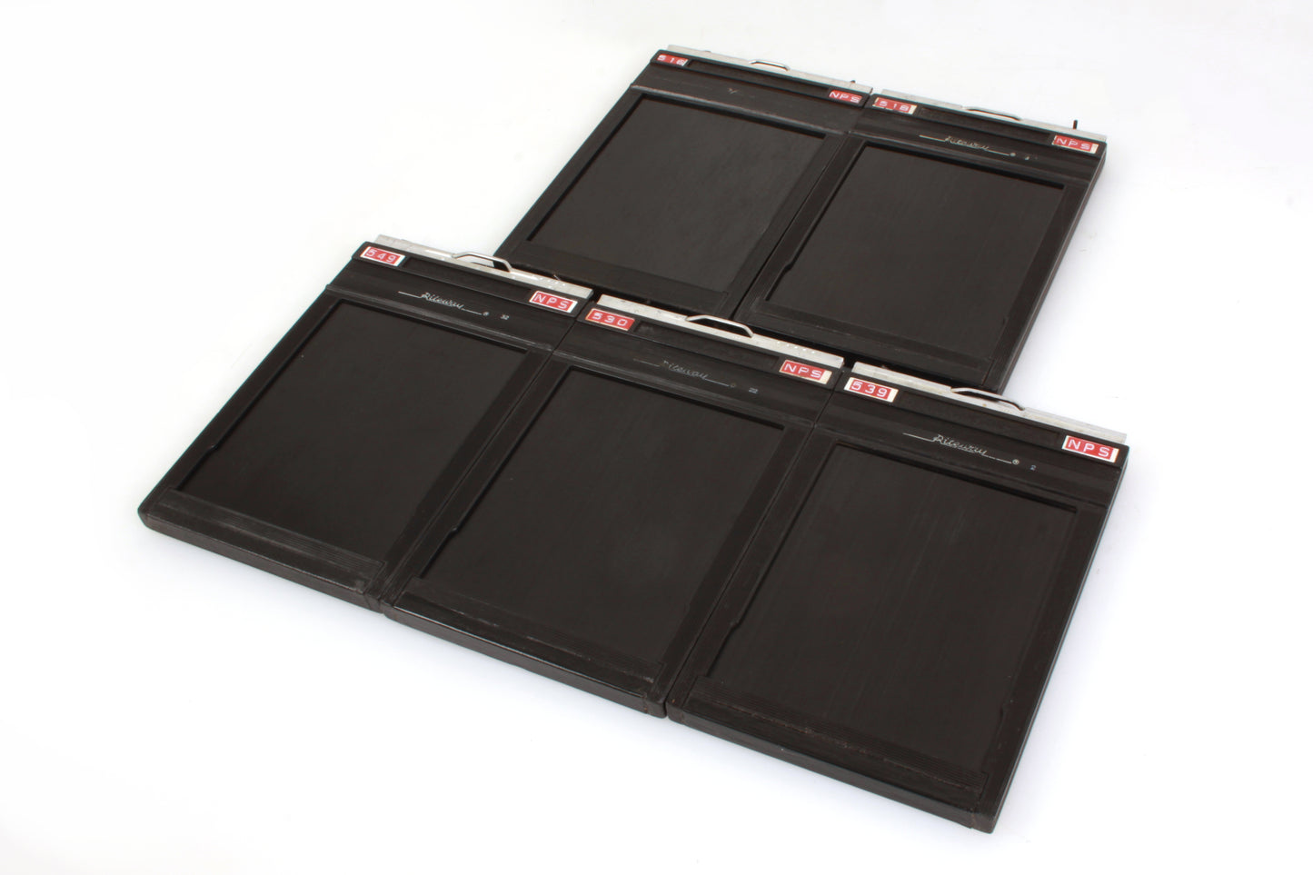 Riteway 4x5 Film Holders w/ Film Loaded - Lot of 5