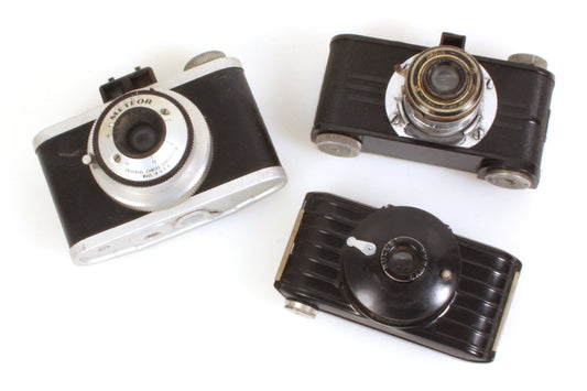 Vintage Camera Collection - Lot of 3 - Meteor, Argus, Bullet - As Is