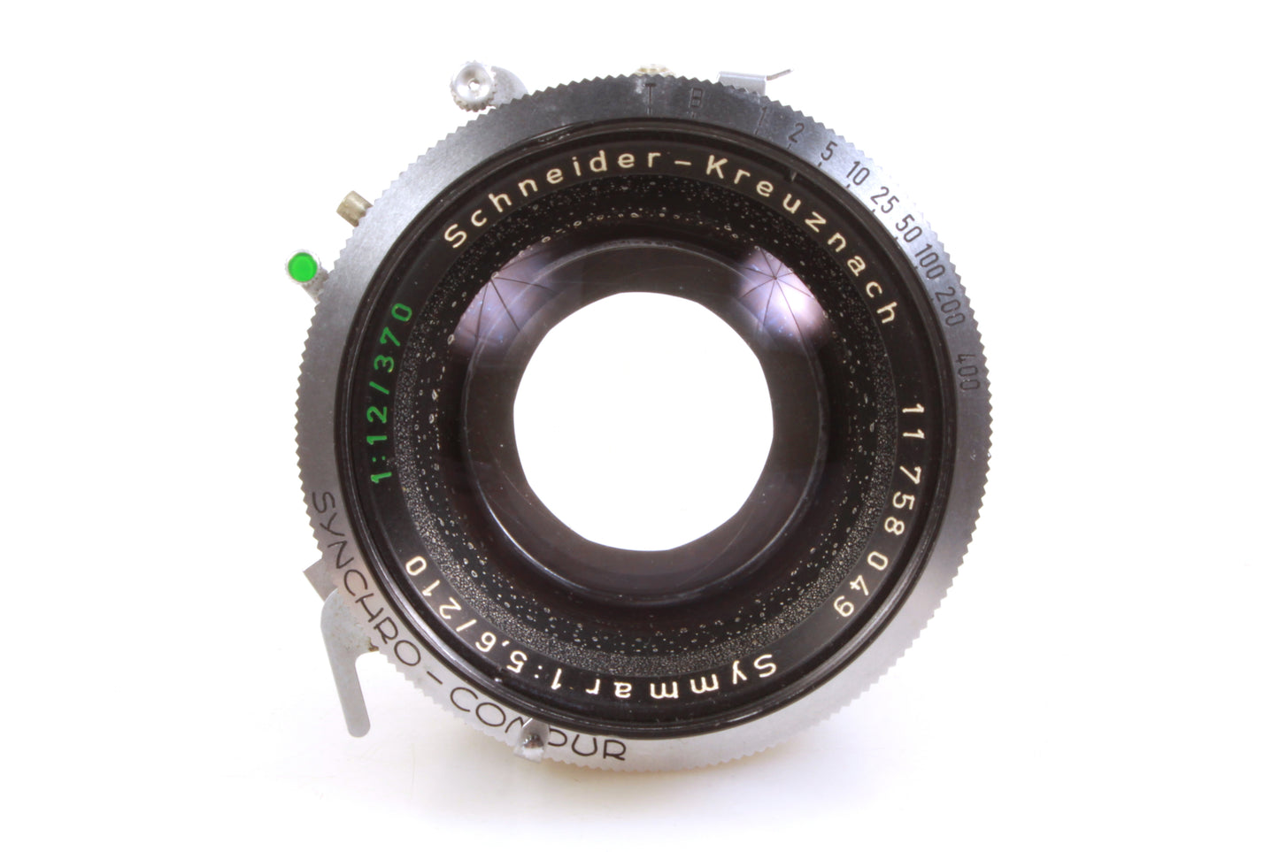 Schneider Kreuznach Symmar 210mm 1:5.6 370mm 1:12 Synchro-Compur Shutter Lens