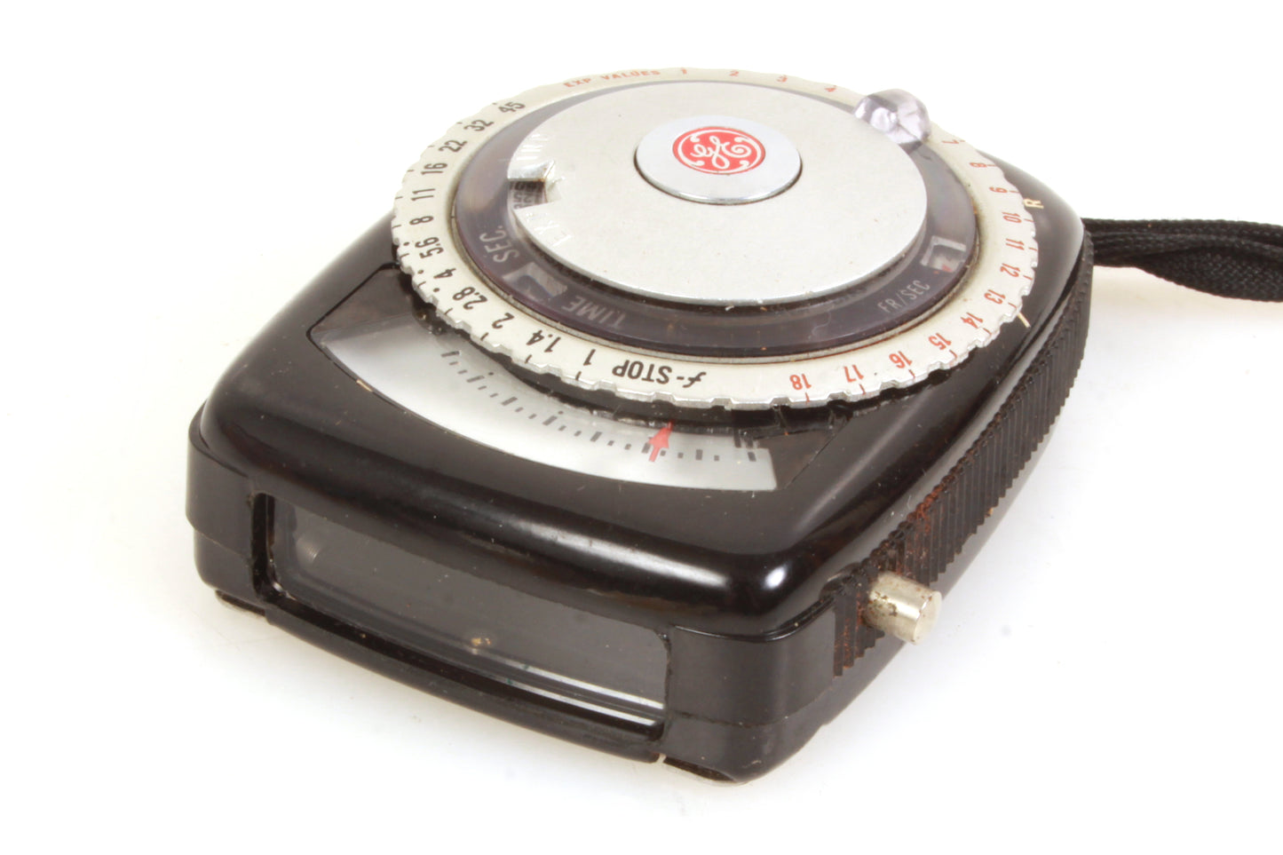 Vintage General Electric Light Meter Prop/Display w/ Leather Case