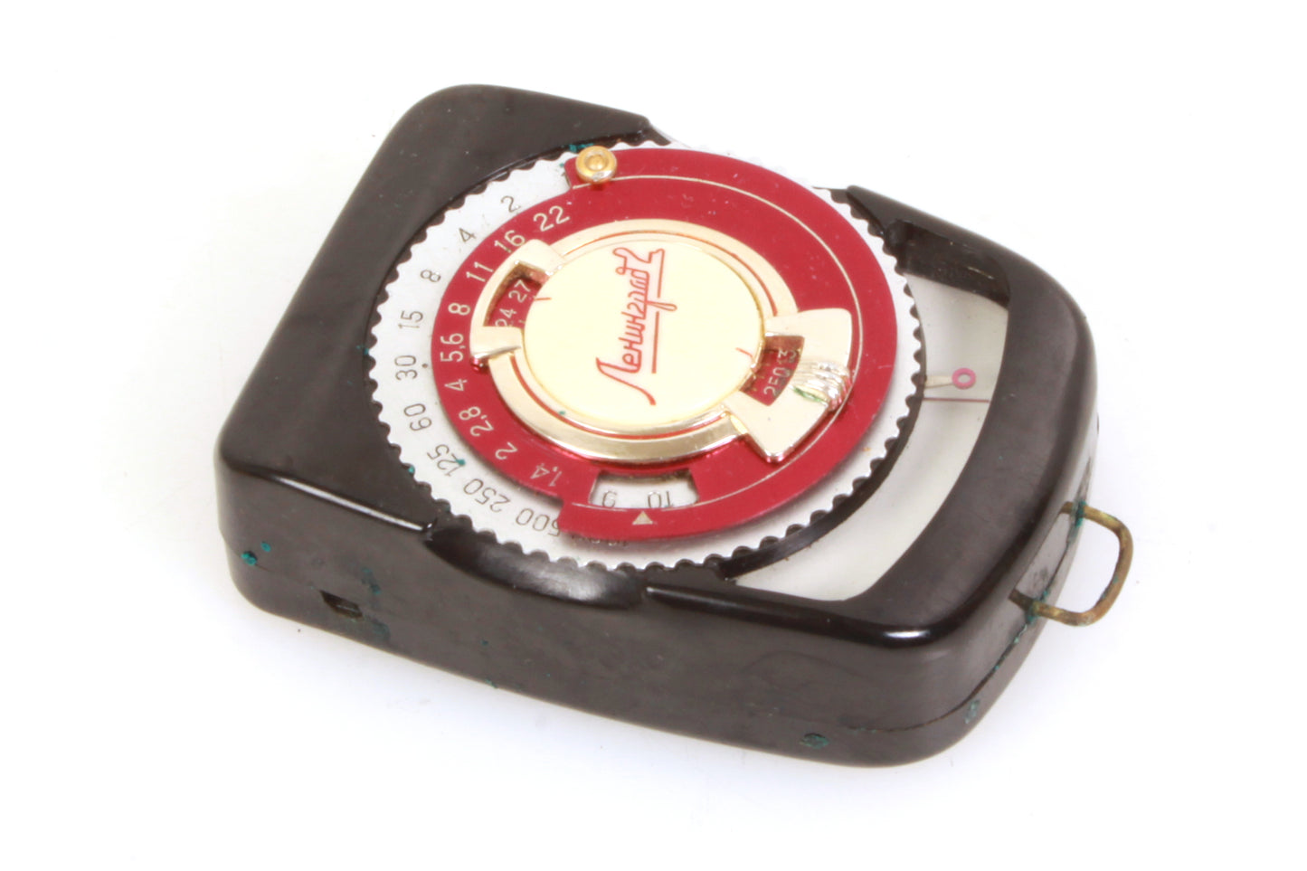 Vintage Light Meter in Leather Case - Prop/Display