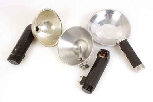 Vintage Camera Flash Reflectors - Set of 3 - As Is
