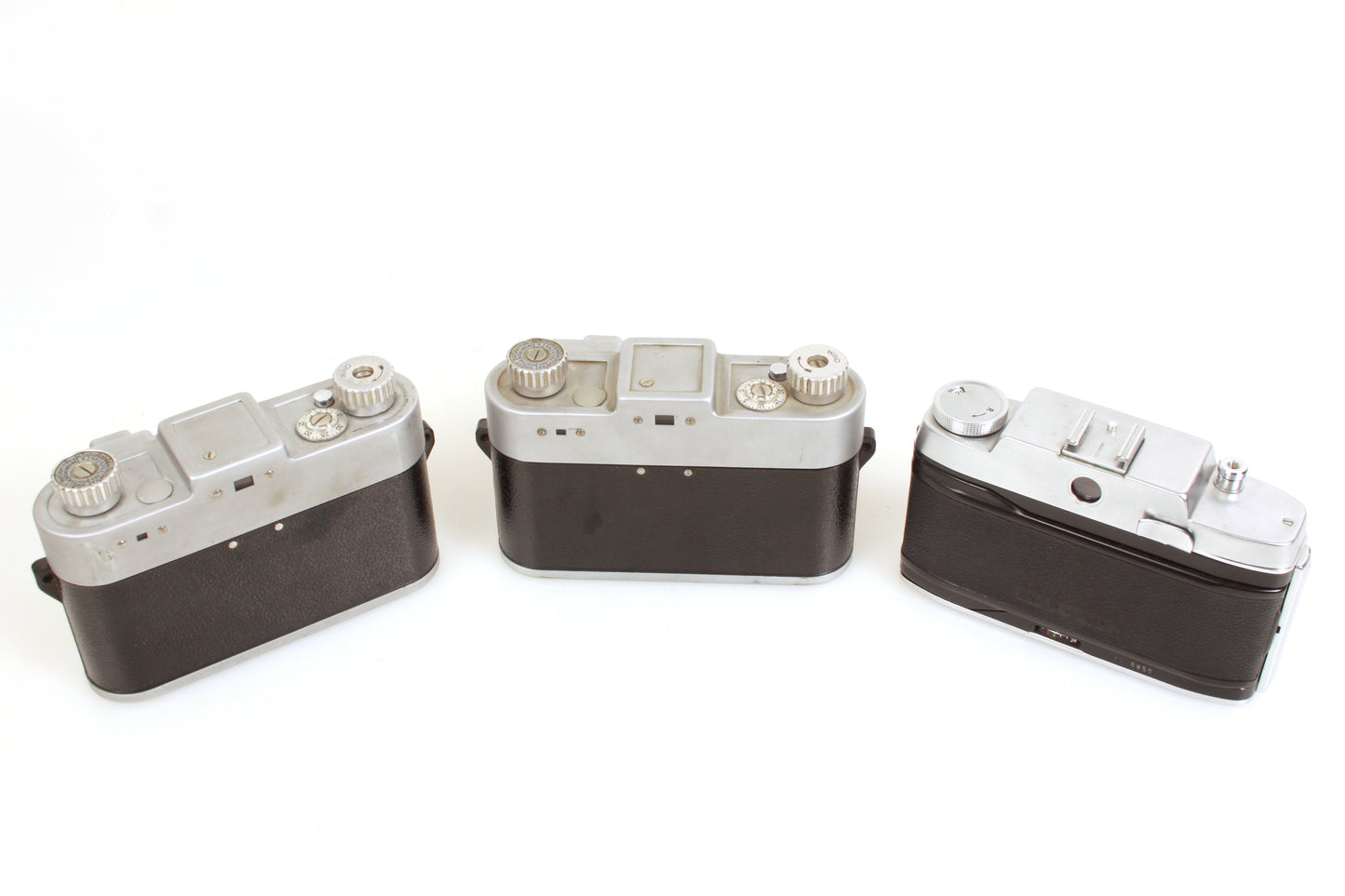 Camera Collection - Kodak Agfa Argus - Prop or Display - 3 Cameras & 5 Cases