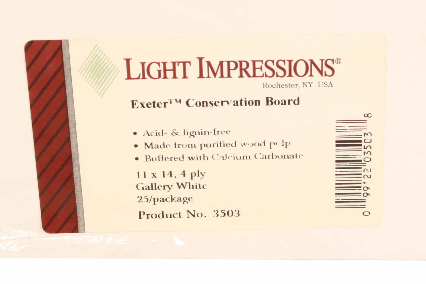 Light Impressions 11x14 Exeter Conservation Board 4 Ply - Pack of 23