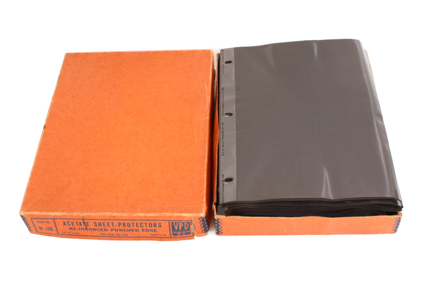 Acetate Sheet Protectors w/ Black Paper in Box 11 x 8 1/2