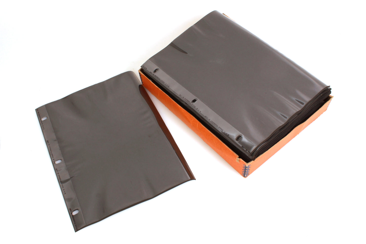 Acetate Sheet Protectors w/ Black Paper in Box 11 x 8 1/2