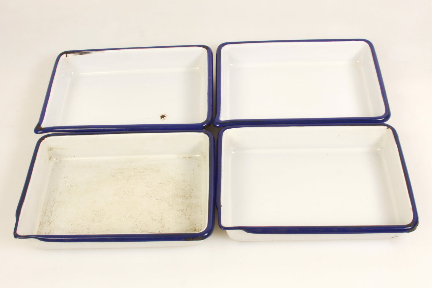 5x7 Porcelain Trays - Set of 4