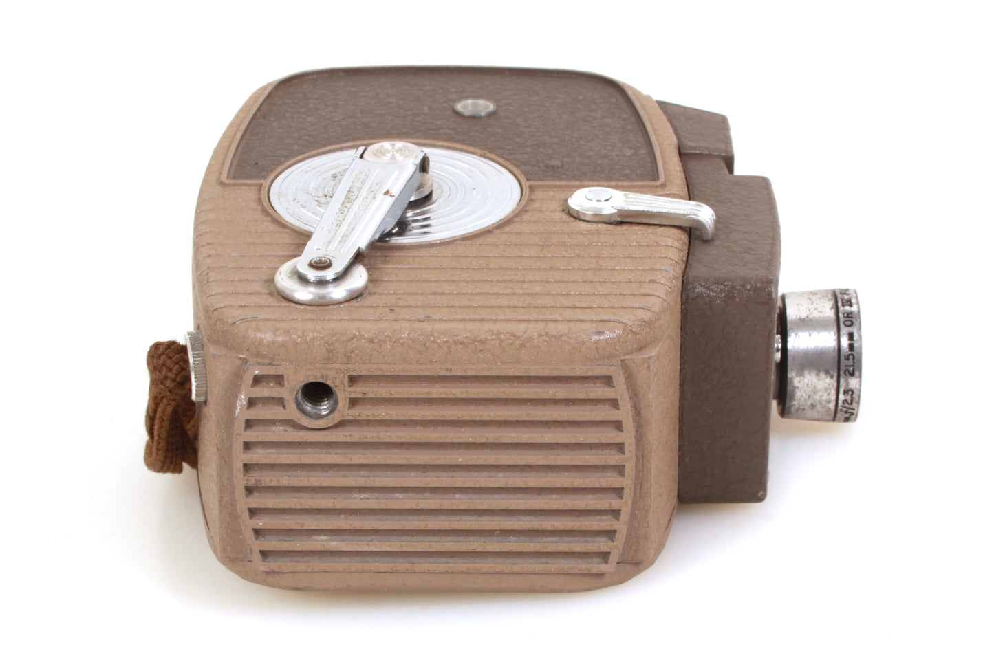 Keystone Twenty K-20 8mm Art Deco Movie Camera w/ Wrist Strap & Manual