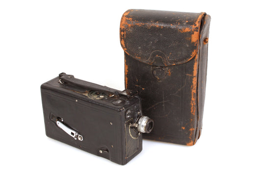 Kodak Cine Model B 16mm Movie Camera w/ Original Leather Case