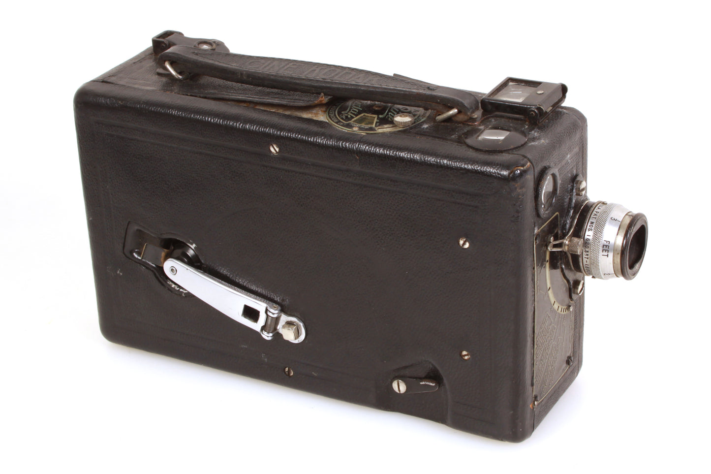 Kodak Cine Model B 16mm Movie Camera w/ Original Leather Case