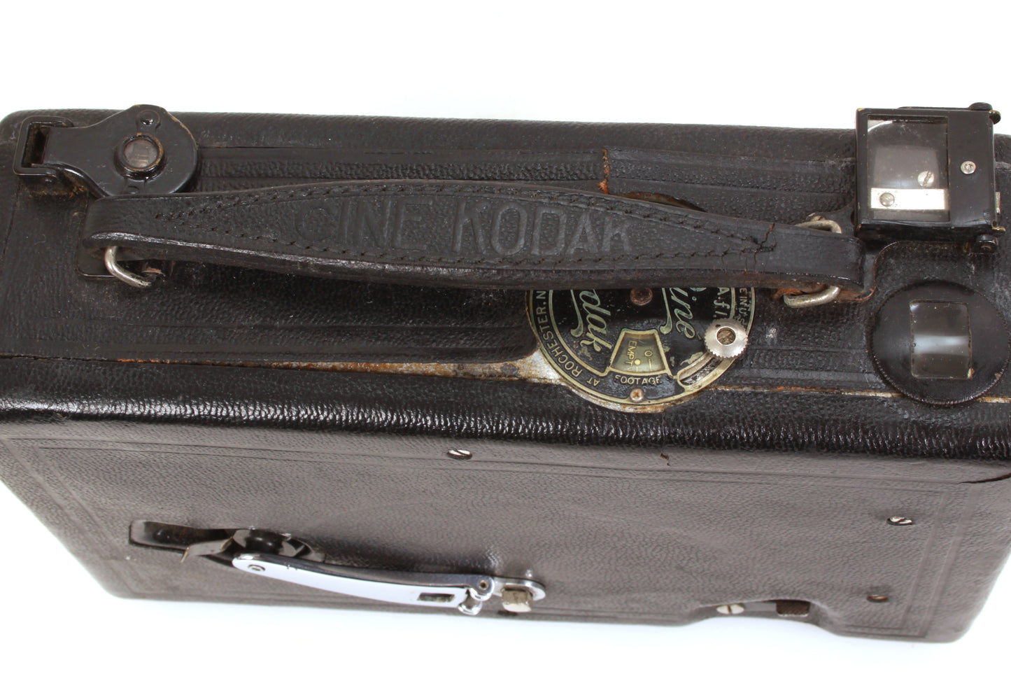 Kodak Cine Model B 16mm Movie Camera w/ Original Leather Case