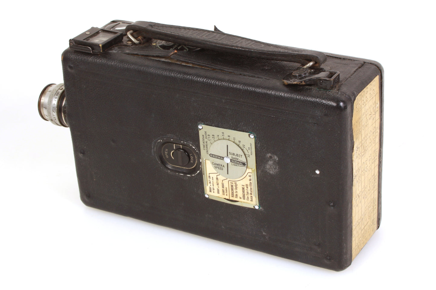 Kodak Cine Model B 16mm Movie Camera w/ Original Leather Case