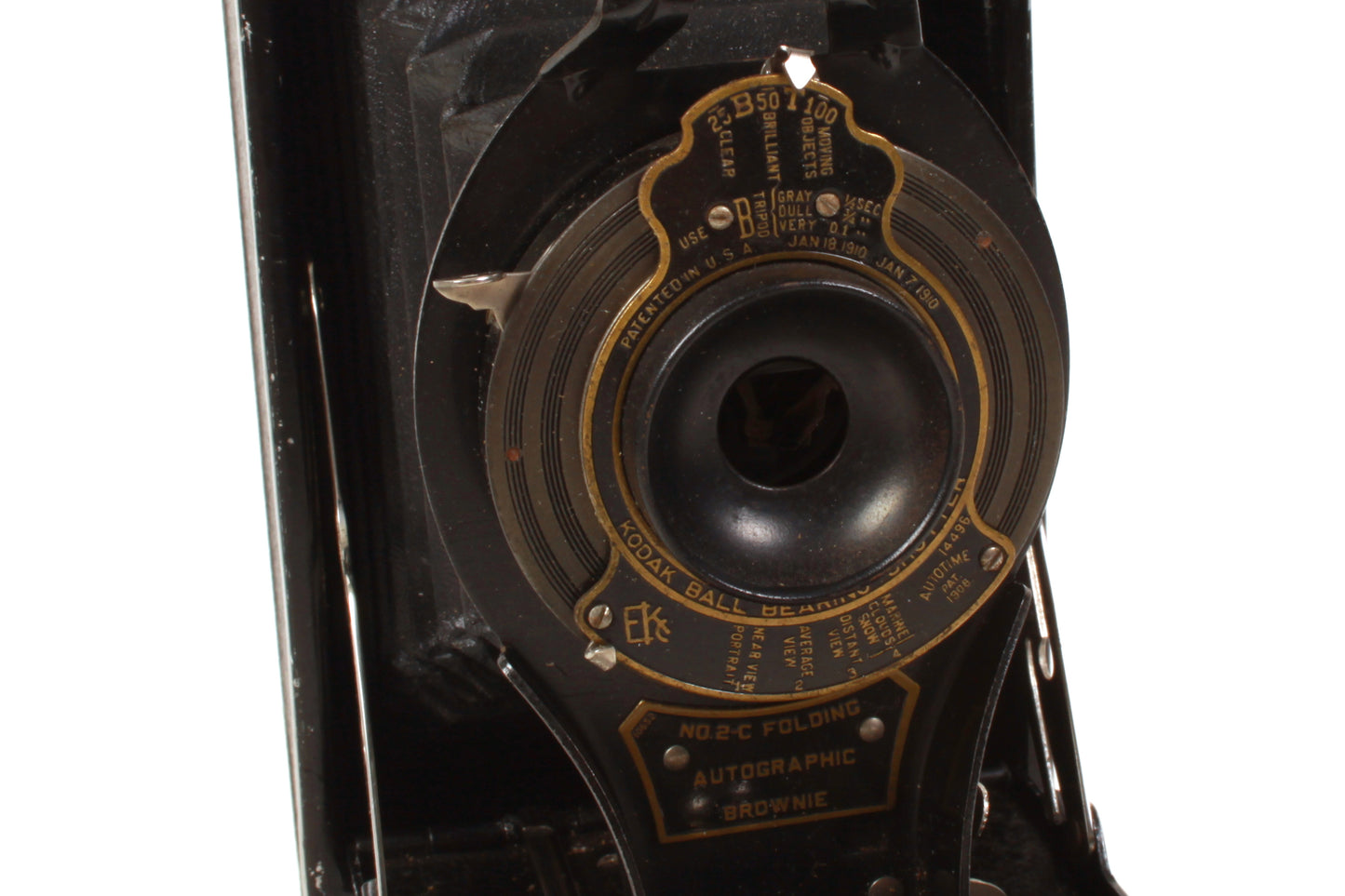 Vintage Bellows Camera Kodak No. 2-C Folding Autographic Brownie