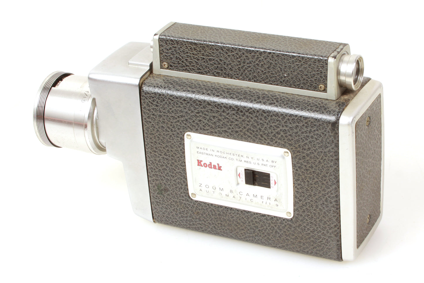 Kodak Zoom 8 Vintage Movie Camera w/ Leather Case & Manual