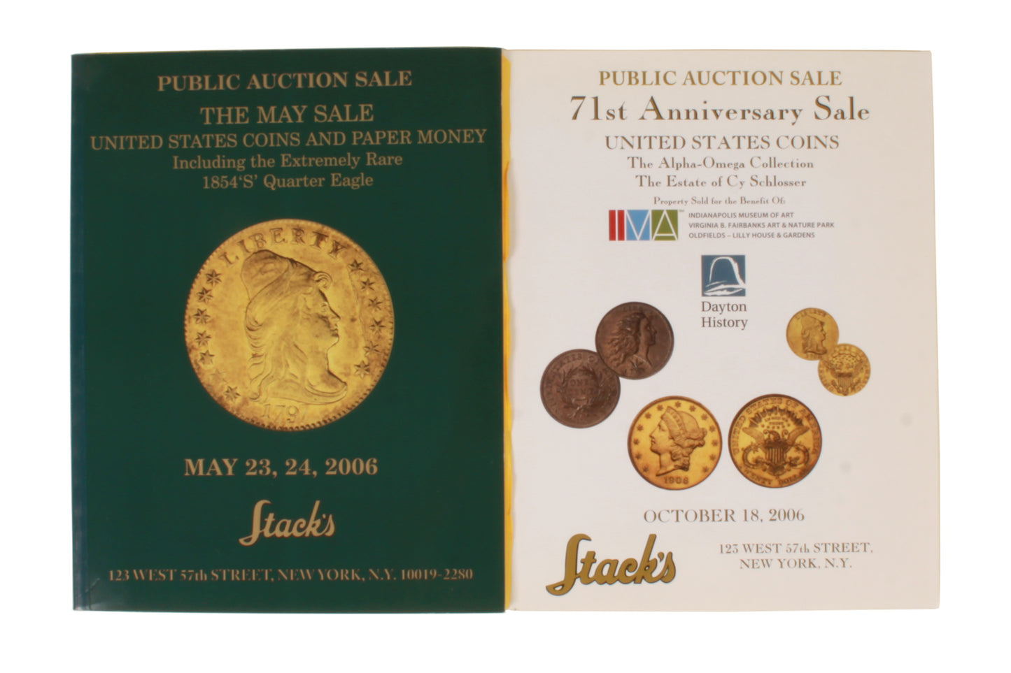 Stacks Coin Auction Catalog Oct/May 2006 U.S. Gold Silver Copper (2)