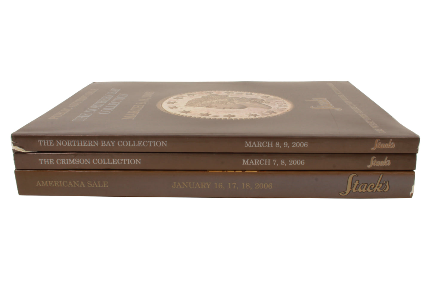 Stacks Auction Catalog: U.S. Coins, Medals and Paper Money Colonial - Set of 3