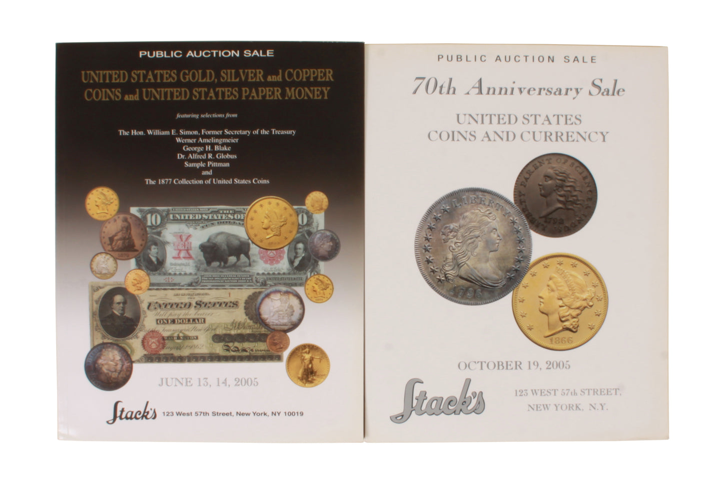 Stacks Auction Catalog: U.S. Gold Silver Copper & Paper Money June/Oct 2005 (2)