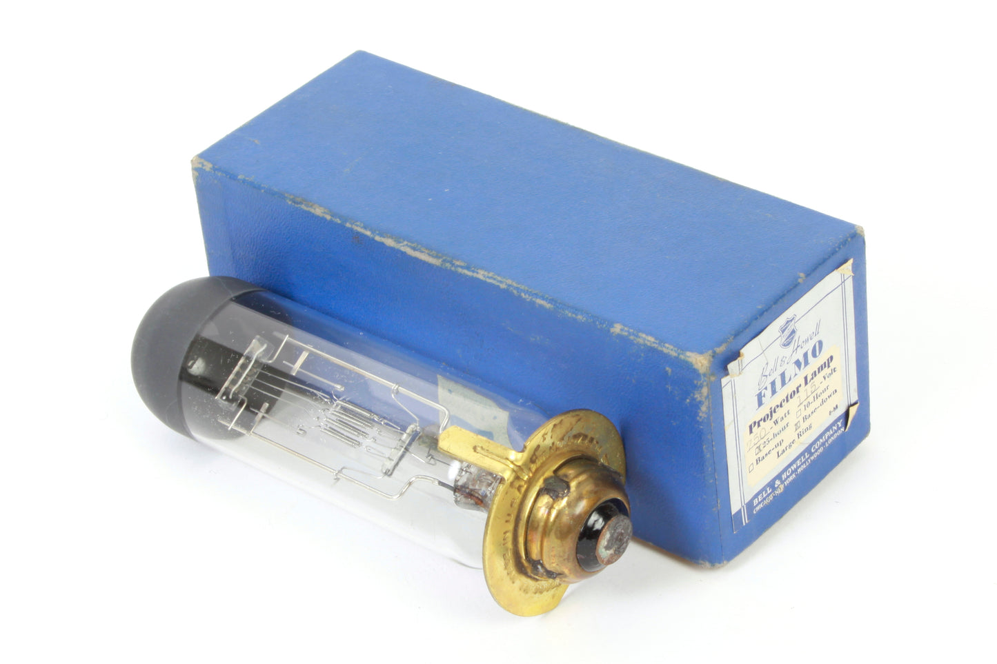 Projection Lamp in Box 750W 115V T-12 C-13D Burn Base Down B&H Filmo