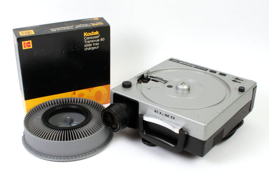 Kodak Elmo Omnigraphic 300AF 35mm Slide Projector w/ Slide Tray