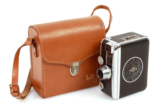 DeJur Model D-100 Art Deco Movie Camera w/ Case