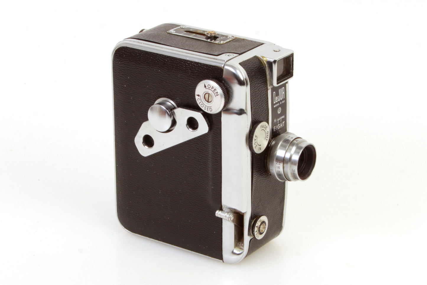 DeJur Model D-100 Art Deco Movie Camera w/ Case