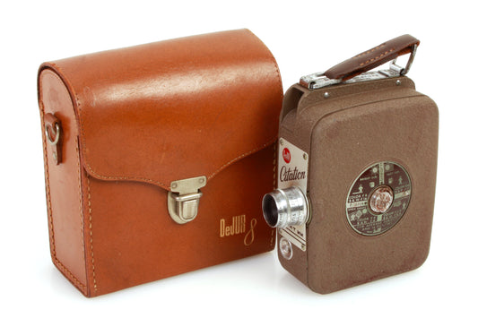 DeJur Citation 8mm Camera with 13mm f/2.5 Lens W/ Case