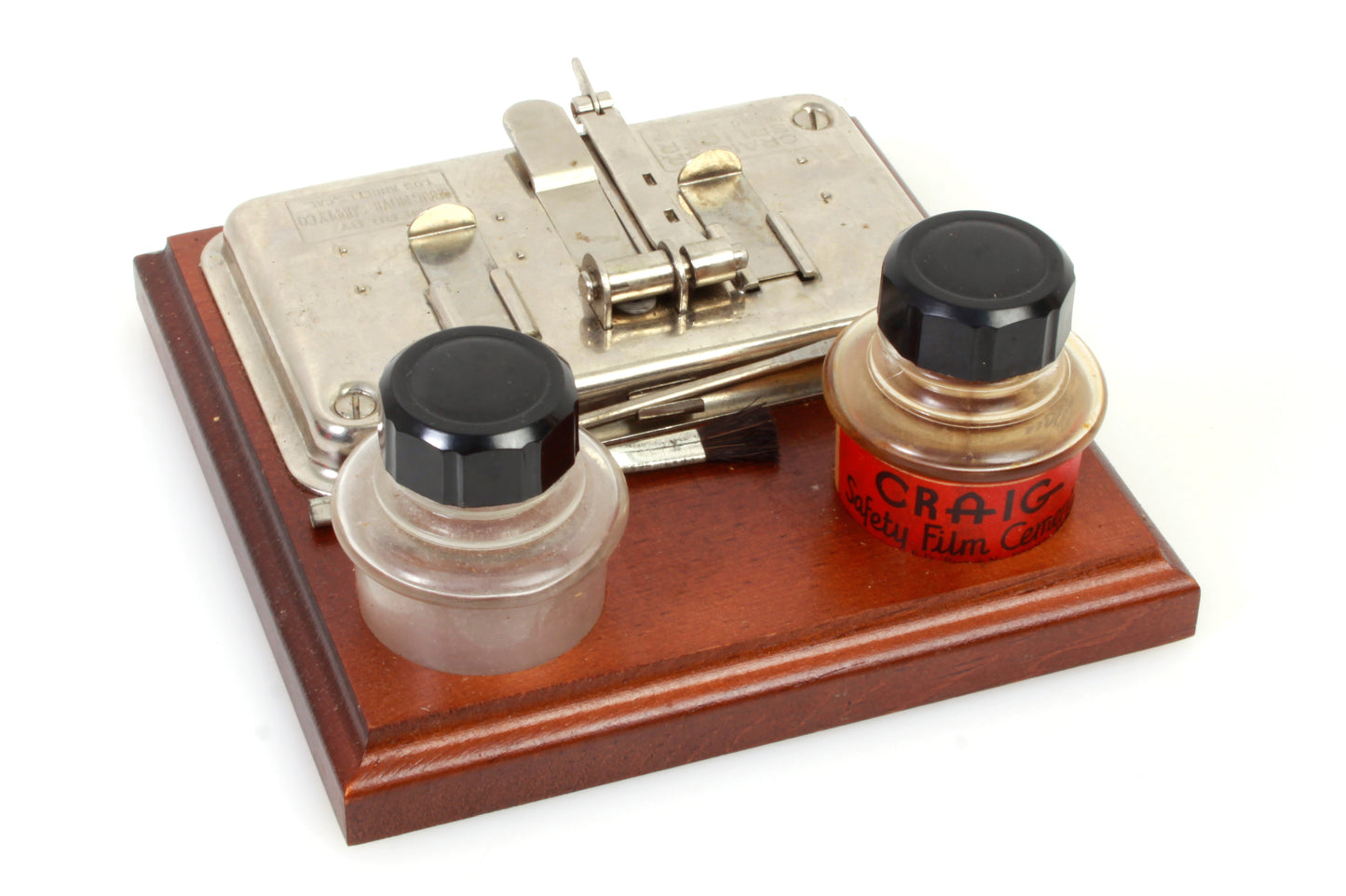 Craig Film Splicer Reg 8 & 16mm w Film Cement & Oil Can in Box