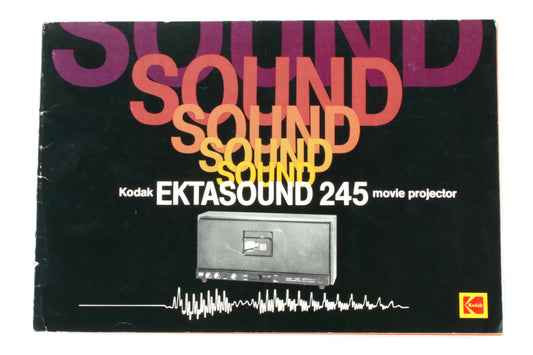 Kodak Ektasound 245 Movie Projector Manual