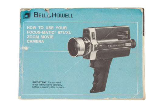 Bell & Howell Manual Focus-Matic 671/XL Zoom Movie Camera