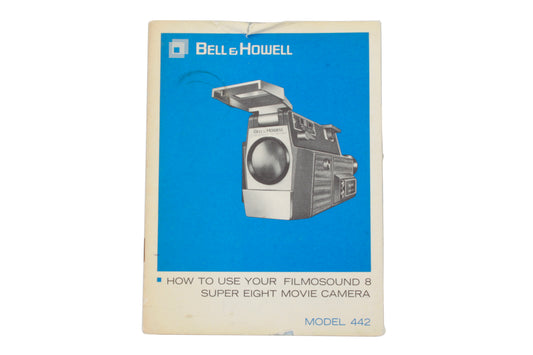 Bell & Howell Manual Filmosound 8 Super Eight Movie Camera Model 442