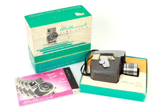 Wollensak Cine Zoom Model 51 8mm Film Camera in Original Box w/ Manual
