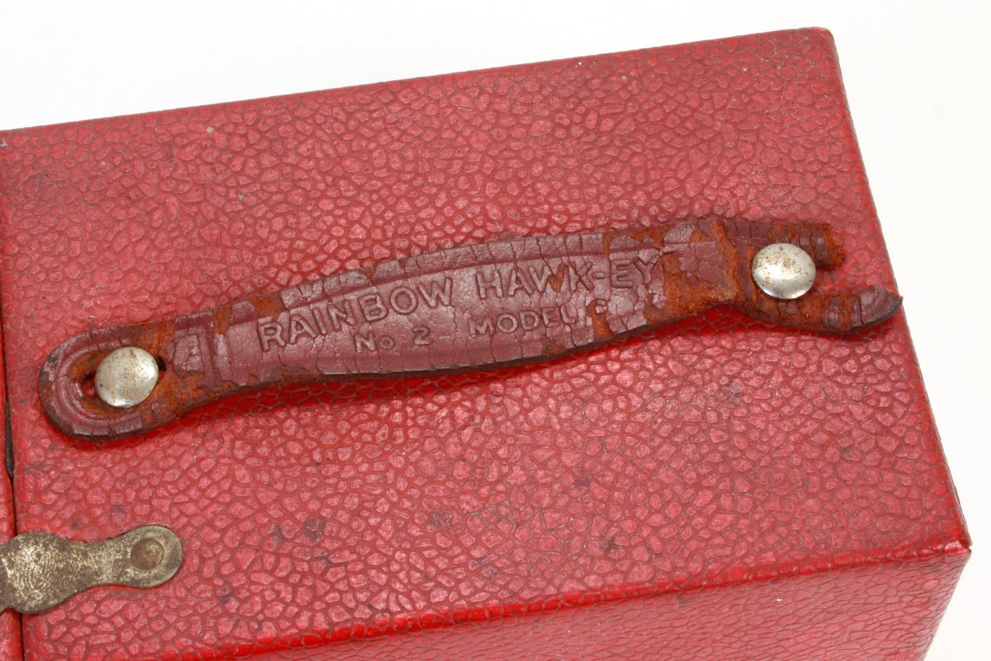 Kodak Rainbow Hawk-Eye No. 2 Model C Box Camera with Red Body