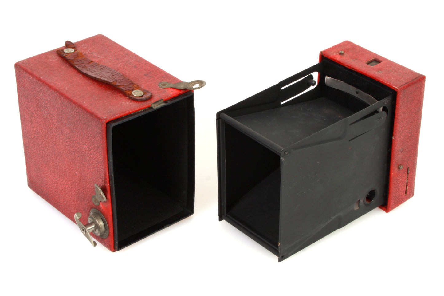 Kodak Rainbow Hawk-Eye No. 2 Model C Box Camera with Red Body