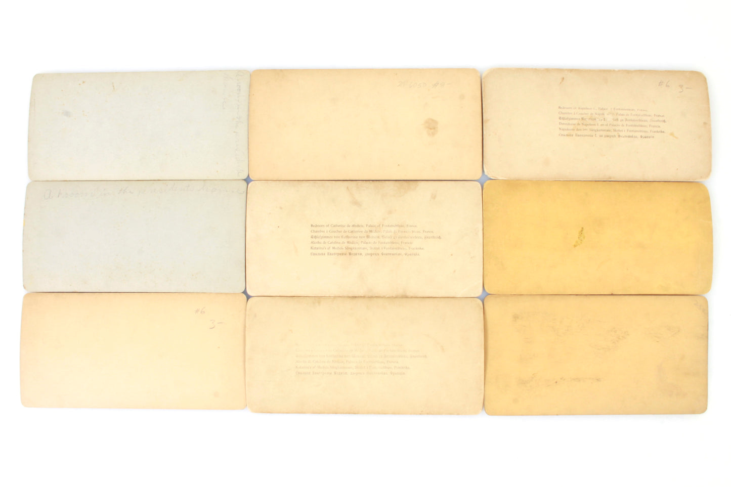 Stereoview Cards - Lot of 9