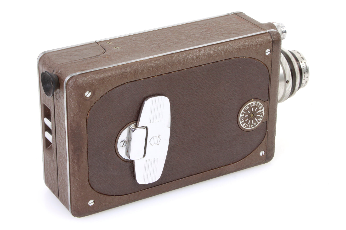 Bell &amp; Howell Filmo 16mm Movie Camera w/ Film Cassette & Original Leather Case