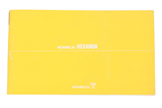 Vintage Konica Hexanon Autoreflex T Lens Brochure of Lenses