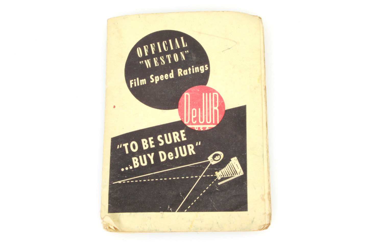Vintage DeJur Model 40 Light Meter w/ Case & Manual - Prop/Display