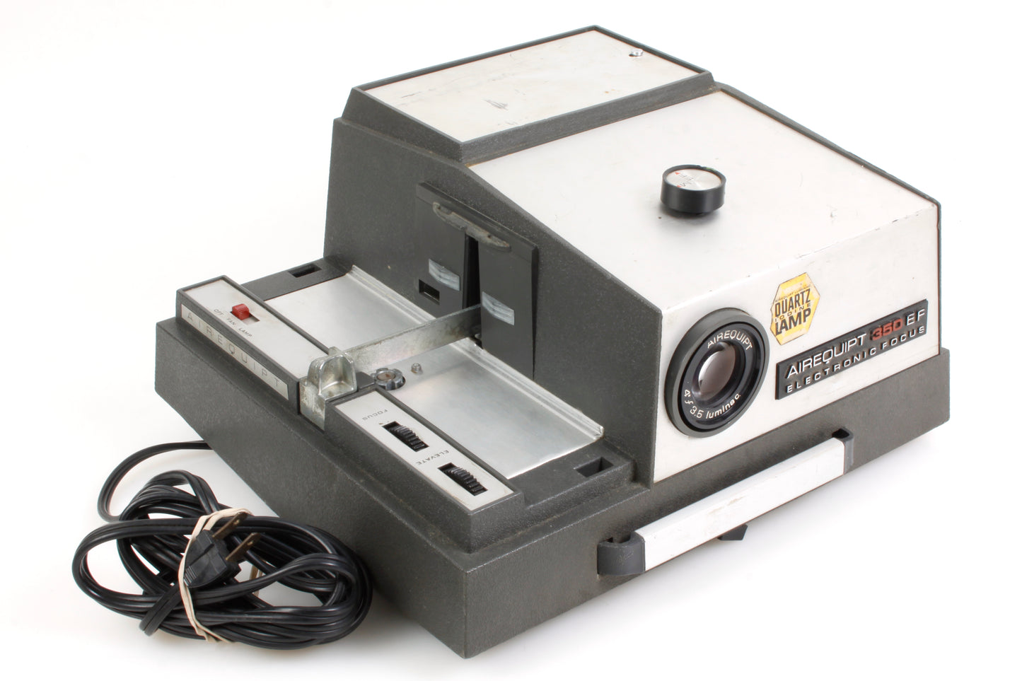 Airequipt Slide Projector w Working Bulb & 2 Slide Trays