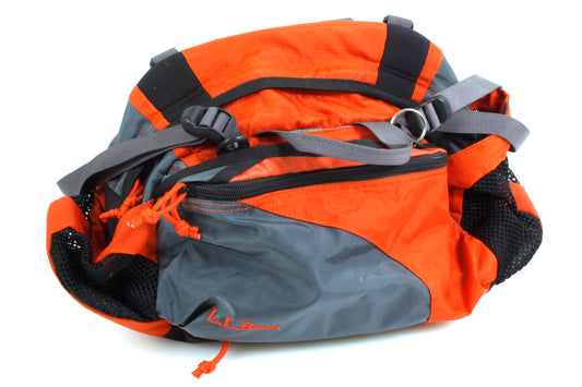 L.L. Bean Vintage Backpack Orange & Gray