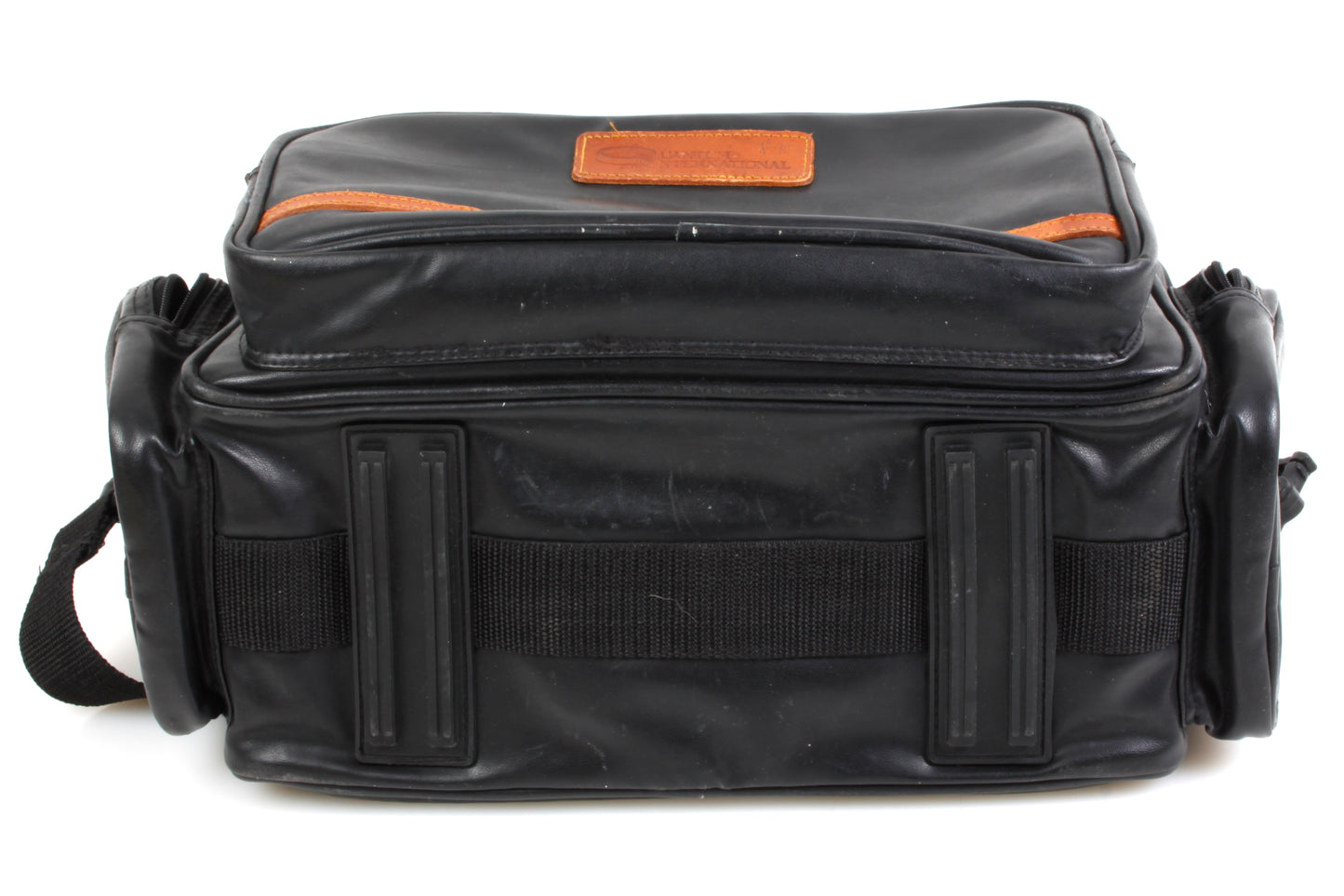 Quantum International Vintage Case Bag Large 1990s Black - 3-Side Pockets - Shoulder Strap