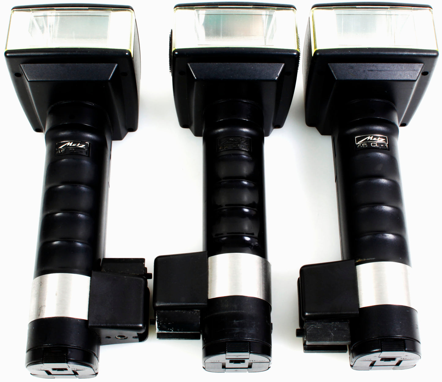 Metz 45 CL1 Handle Mounted Flashes Untested Lot of 3