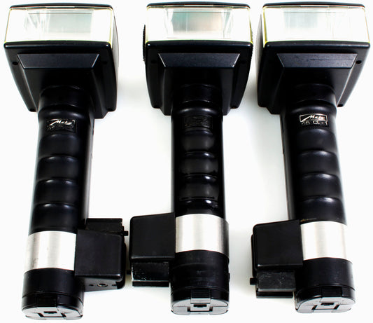 Metz 45 CL1 Handle Mounted Flashes Untested Lot of 3