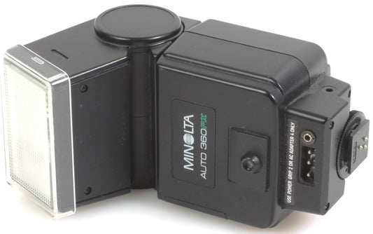 Minolta Auto 360PX Shoe Mount Bounce Flash for X700 X570 X370 w/ Manual