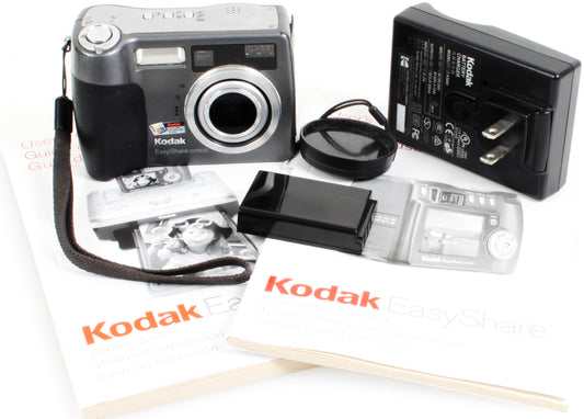 Kodak EasyShare DX7630 6.1MP Digital Camera w/ 2 Batts, Charger, Book TESTED