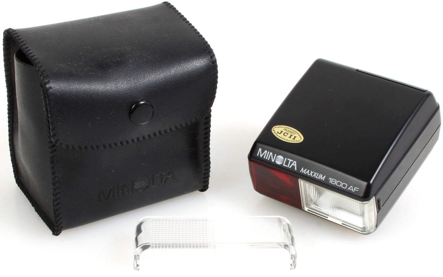 Minolta Maxxum 1800 AF Black Shoe Mount Flash w/ Case