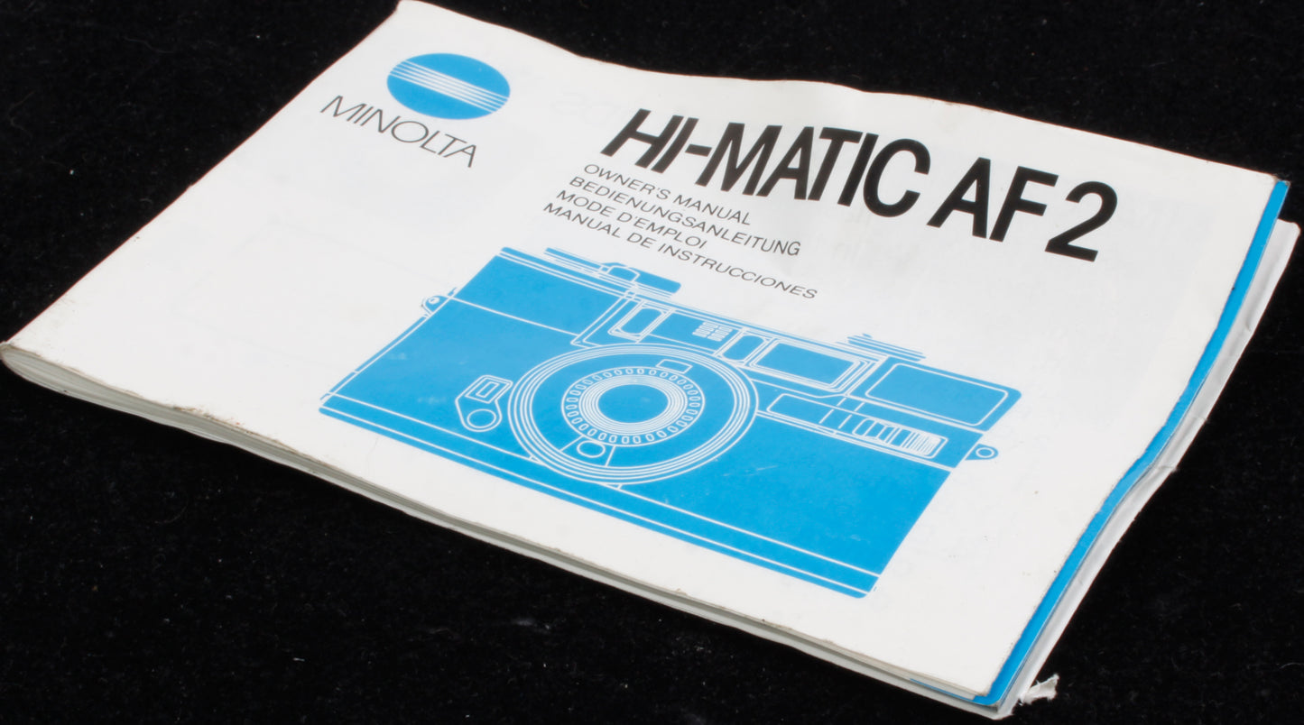 Minolta Hi-Matic AF 2 Manual