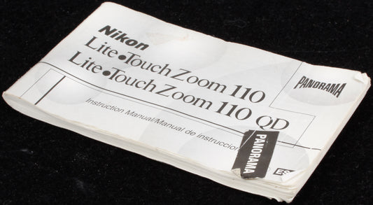 Nikon L.T.E Touch Zoom 110/ 110QD Manual