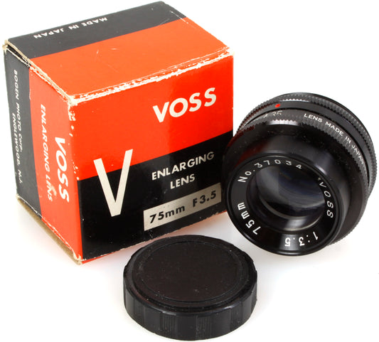VOSS Vintage Photo Enlarging Lens Darkroom f/3.5 75mm