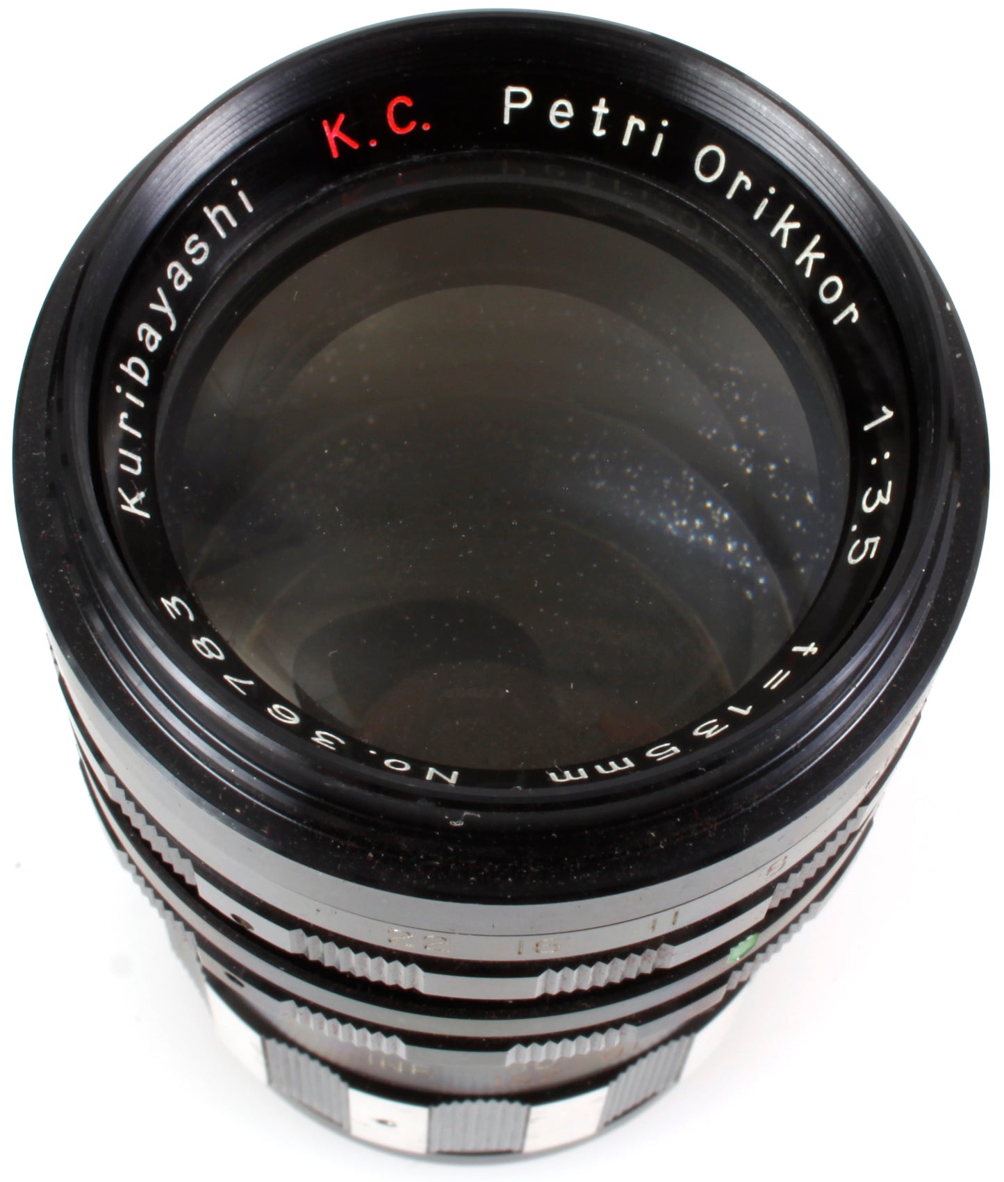 Petri Orikkor 135mm f3.5 Lens w/ Case and Caps