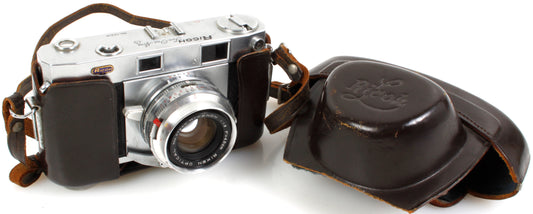 Ricoh 519 4.5cm Rangefinder w/ Leather Case Works